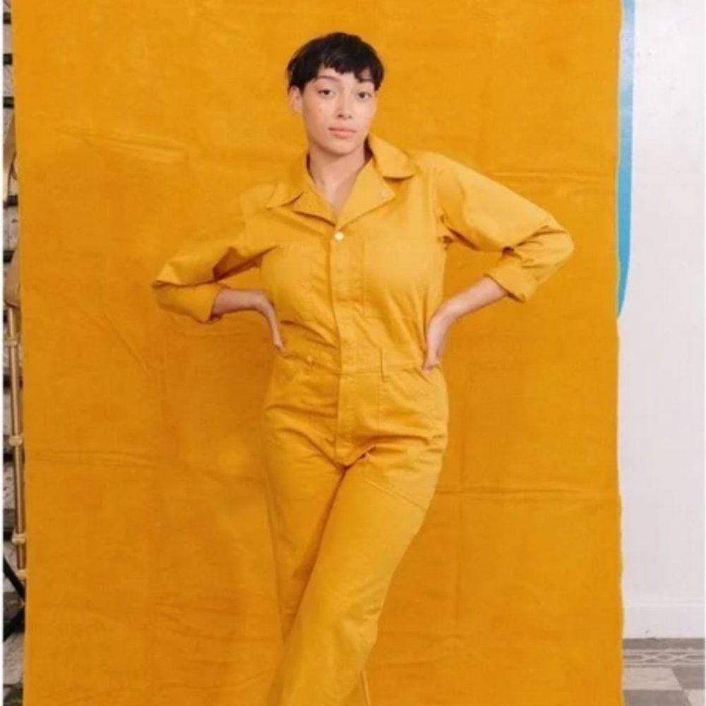 Big Bud Press Everyday Jumpsuit Mustard Longsleeve  1X